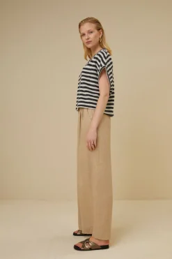 By bar tammie slub stripe top | jet black^ Tops & Shirts
