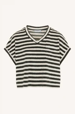 By bar tammie slub stripe top | jet black^ Tops & Shirts