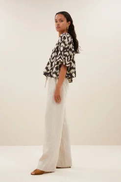 By bar todd brown batik blouse | brown batik^ Blusen