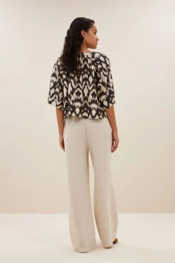 By bar todd brown batik blouse | brown batik^ Blusen
