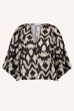 By bar todd brown batik blouse | brown batik^ Blusen