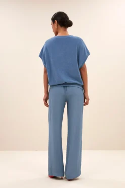 By bar tyler slub top | blue stone^ Tops & Shirts