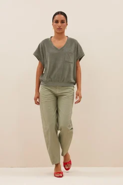 By bar tyler slub top | mulled basil^ Tops & Shirts