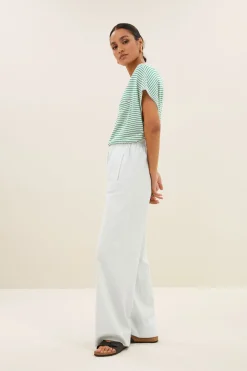 By bar tyler small stripe top | green small stripe^ Tops & Shirts