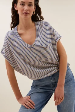 By bar tyler small stripe top | kingsblue small stripe^ Tops & Shirts