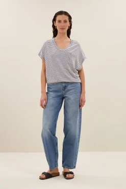 By bar tyler small stripe top | kingsblue small stripe^ Tops & Shirts