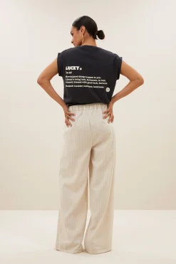By bar uma pants | sand stripe^ Hosen