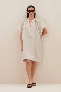 By bar vina linen dress | linen^ Kleider