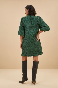By bar zasu leo dress | green panter print^ Kleider